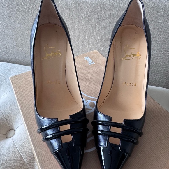 Christian Louboutin Shoes - Christian Louboutin Black Patent Leather Pointed Toe Pumps